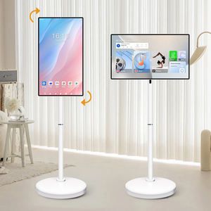 24 Inch Smart TV on Wheels Android 8-core CPU Remote Control Touch Screen Monitor with Battery 13MP Camera Portable TV - Jackson DC - Algeria