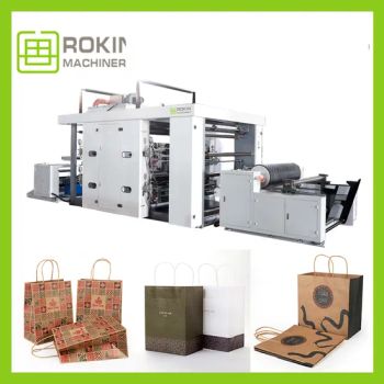 Paper Roll Feeding Flexo Print Machine High Speed 1Y MOQ100 - Wenzhou Rokin Machinery Co., Ltd - China