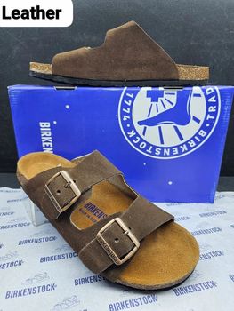 Birkenstock Suede Leather Usage Footwear Feature Birkenstock Material Suede Leather Color Black, brown,tan,white Thickness Suede leather double - New Atlas Footwear - India