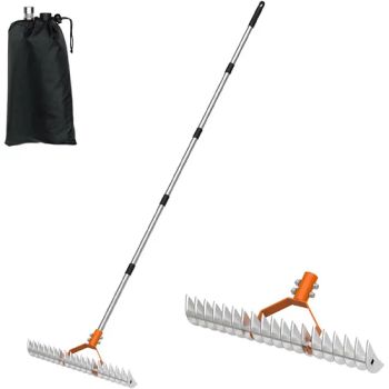 Jh-Mech Silvery Farming Tool Rugged and Durable Stainless Steel Leaf Rakes for Gardening - Jh-Mech Enterprises Inc. - China