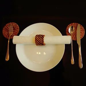 Rattan Napkin Rings Usage Food Type Wicker Material Rattan Payment Terms: T/T, Western Union - Newparko Wicker Handicraft Company - China