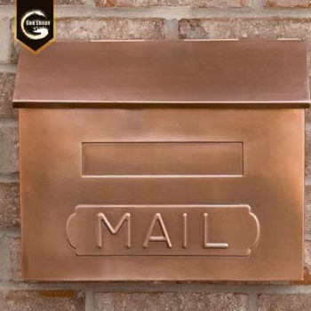 GS Factory Cast Stainless Steel Wall Mounted Waterproof Gold Yellow Bronze American Mailboxes with Safe Lock-0411 - Chengdu GodShape Sign Co., Ltd. - China
