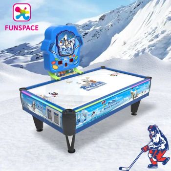 New Design Blue Air Hockey Coin Operated 2 Players Air Hockey Table Interactive Games for Kids and Adult - Guangzhou Funspace Technology Co., Ltd. - China