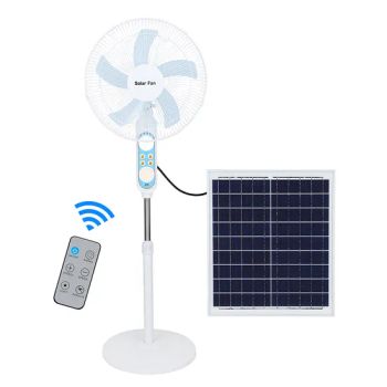 16" Solar Fan Battery-Operated Solar Stand Fan with Remote Control and Built-in Detachable Battery - Global Tsolar Lights Electrical Co., Ltd. - China