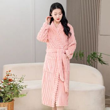 High Quality Luxury Custom Logo Hotel Hooded Bathrobe Shower Bath Towels Adults Coral Fleece Bathrobes for Women - Guangzhou Jiannan Clothing Co., Ltd - China