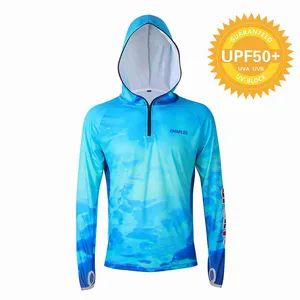 High Quality Upf50+ Custom Zipper Fully Sublimation Printing Fishing Hoodie - Quanzhou Xinli Garments Co., Ltd. - China