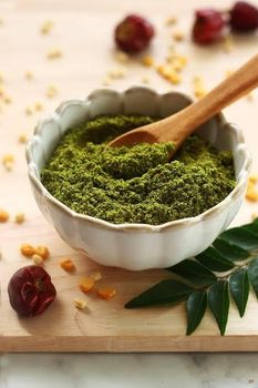Dry curry leaves Color Rich Green Purity 100% Pure, Natural Aroma Unique, Fragrant, Slightly Peppery-citrus Processing Method Gently Sun-dried And Finely - Omega - Sri Lanka