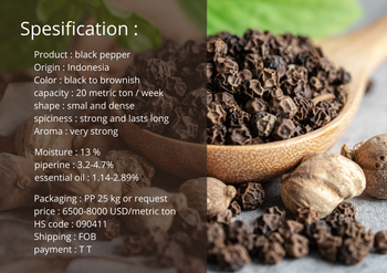 Black pepper, betel nut, cloves, mace, nutmeg, and coffe beans robusta  - Pt aneka rempah rempah  - Indonesia
