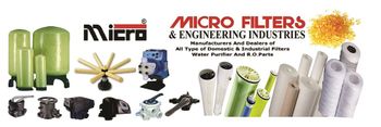 FRP Vessel, Housing, RO UF Membranes, Dosing Pumps Resin Material Frp And Ss Membrane Type Ro And Uf Membrane Length 40 - Micro Filters & Engg Industries - India