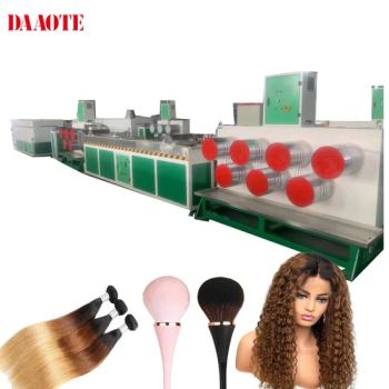 Plastic Pet/PBT/PP Artificial Synthetic Lace/Front Wigs Yarn Hair/Piece Cosmetic/Make/up/Brush Eyelash Making/Machine Extrusion/Line - QINGDAO DAAOTE PLASTIC EXTRUSION MACHINE CO., LTD. - China