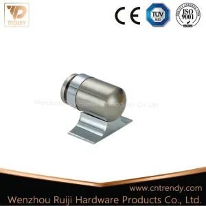 Satin Nickel Floor Mounted Accessories Brass Door Hardware Magnetic Door Stopper (AC-3003) - Wenzhou Ruiji Hardware Products Co., Ltd. - China