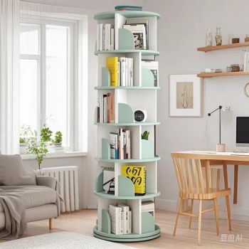 Furniture Wooden Rotating Bookshelf for Living Room and Office - Qingdao Jiamujia Wood Industry Co., Ltd. - China