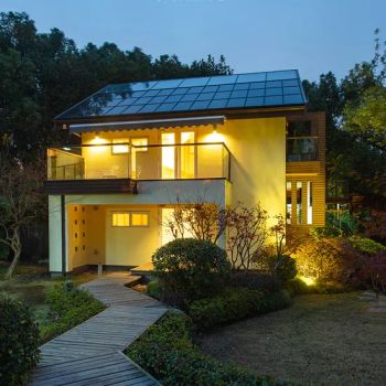 Prefabricated Log House Customized Outdoor Glued Laminated Wood Prefab Homes Wooden Villa - Shanxi Solid Industrial Co., Ltd. - China