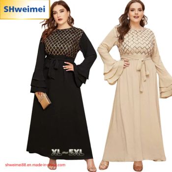 Womens Long Sleeve Chiffon Party Evening Dress Formal Wedding Prom Cocktail Ladies Lace Maxi Dresses - Hangzhou Weimei Garments Co., Ltd. - China