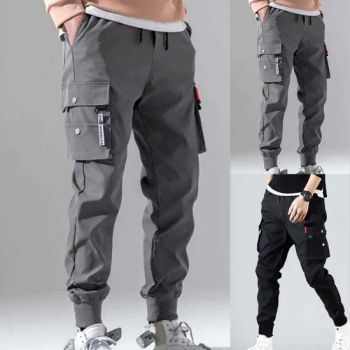 Custom Summer Mens Joggers Multi-Pocket Cargo Pants Windproof Waterproof Elastic Plus Size Men's Pants & Trousers Cargo Pants - Guangzhou Profound Garment Co., Ltd. - China
