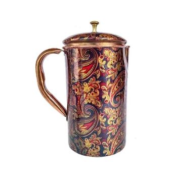 Printed Copper Jug - Veltrivo Exports & Imports - India