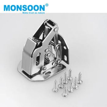 Heavy Door Hidden Bridge Hinge Hydraulic Spring Metal Concealed Fruniture Cupboard Door Cabinet Frog Hinge with Screws - Monsoon Import Export (Guangzhou) Limited - China