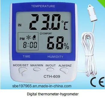 Cth-609 Digital Thermometer-Hygrometer - Shaanxi Sibeier(Sbe) Electronic Technology Co., Ltd. - China