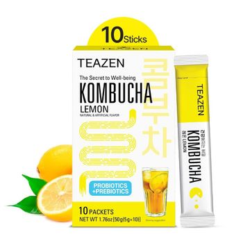 Kombucha Tea Lemon Flavor Sparkling Zero Sugar Beverage Grade top Shape powder Type green -  CALIPSO POLSKA SP Z OO  - Poland