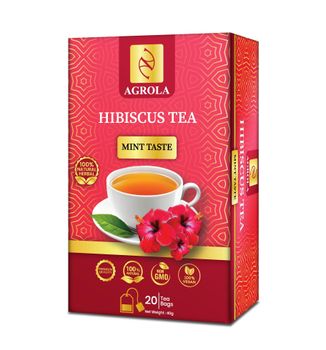 Agrola Ceylon Hibiscus Spearmint Herbal Tea 20 Tea Bags Tea Type Other Origin Sri Lanka Color Deep Crimson Shelf Life 02 YEARS - Agrola Ceylon Private Limited - Sri Lanka