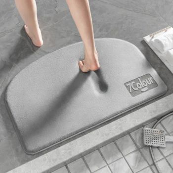 Bathroom Floor Mat Toilet Non-Slip Mats Restroom Carpet Absorbent Doorway Entrance Quick-Drying Foot Mats Bath Mat Door Mat - Guizhou Fuding Rubber & Plastic Co., Ltd. - China