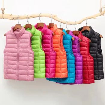 Women Lightweight Sleeveless Down Vest Stand Collar Womens Vests Outerwear Zip up Padded - Guangzhou Yiyika Trading Firm (Sole Proprietorship) - China