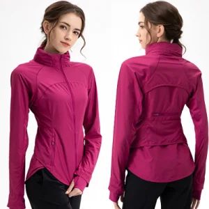 Yoga Clothing Summer Outdoor Puf50 Sun Protective Clothing Coat Hooded Breathable Lightweight Women s Sports Jacket - Dongguan Ume Trade Co., Ltd. - China