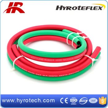 Oxygen Hose Rubber Hose/Tube/ Pipe B.P. 60bar W.P. 20bar Origin Shandong Size 6mm to 25mm HS Code 40092100 Color Color, - Qingdao Hyrotech Rubber & Plastic Products Co., Ltd. - China