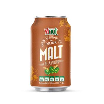 330ml can VINUT Non alcoholic drink Malt flavour Vietnam Suppliers Manufacturers - Nam Viet F&B - Vietnam