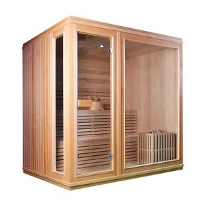 Customize Luxury 4-6 Person Dry Steam Sauna Rooms Indoor with Infrared Sauna - Shandong New Power Health Technology Co., Ltd. - China