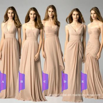 Wholesale Retail Bridesmaid Dresses Stock Long Chiffon Evening Dresses Lb17926 - Suzhou Leader Apparel Co., Ltd. - China