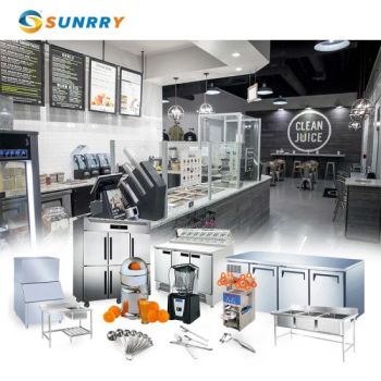 Bubble Tea Store Milk Tea Shop Equipment Juice Bar Full Set - Guangzhou Sunrry Kitchen Equipment Co., Ltd. - China