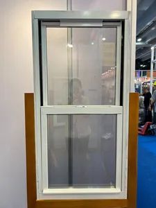 Aluminum Double Hung Window with Safety Glass Metal Window Style America Security Rating A Trademark roomeye Origin - Deqing Roomeye Import & Export Co., Ltd. - China