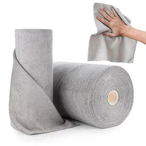 Multipurpose Reusable Tear Away Disposable Microfiber Towels Roll Quick Dry Absorbent Car Kitchen Cleaning Rag Dish Cloth - Ningbo Cozihome Houseware Co., Ltd. - China