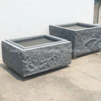 Outdoor Decoration Yellow Granite Garden Park Flower Pot Troughs - Quanzhou Tianyuan Stone Co., Ltd. - China