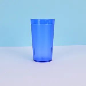 Frosted Drinking Glass Reusable Plastic Blue Translucent Glass 12oz as Acrylic PC Frosted Cup - Dongguan Langxin Home Product Co., Ltd - China