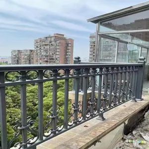 16. Customized Outdoor Metal Aluminum Aluminium Fence and Fences for Balcony Garden Farm Security Protection Stair Staircase Railing - Chengdu Shufeng Doors and Windows Co., Ltd. - China