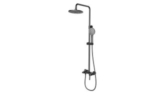 Modern Sanitary Ware 3 in 1 Bathroom Shower Set with Handheld Shower Head Matte Black Bathtub Shower Faucet for Elegant Hotel Bathroom Solutions - George Design & Construction Co., Ltd. - China