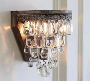 Single Light Crystal Wall Sconce Features Beautiful Teardrops Classical Wall Lights - Huizhou Homelighting Technology Co., Ltd. - China