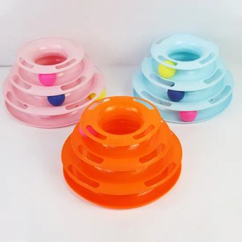 Tower of Tracks Turntable 3-Tier Interactive Cat Track Plate Toy with Spinning Balls - Ningbo General Union Co., Ltd. - China