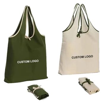 Custom Eco-Friendly RPET Foldable Nylon Tote Bags Screen Printed Logo - Ningbo Hitench Commerce Limited - China