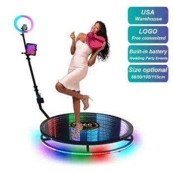 Automatic Spinning 360 Photo Booth Camera 360 Spin Photo Booth Rotating Stand with Ring Light - Shenzhen Longvision Optech Co., Ltd - China