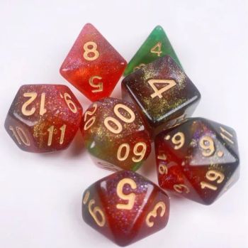 Multicolor Acrylic Resin Round Corner Polyhedral Dice Table Games Dice - HK CHIC INDUSTRY CO., LIMITED - China