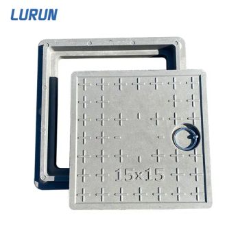 Best Quality Heavy Duty Square Composite Resin Manhole Cover Price for Road - Shandong Lurun Plastic Industry Co., Ltd. - China