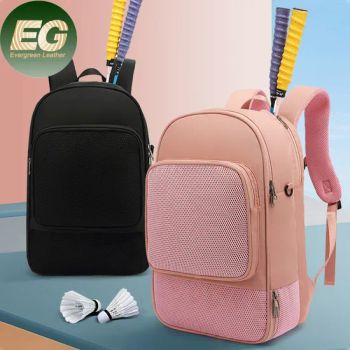 Sh2218 Badminton Racket Bag Nylon Laptop Shoes Compartment Large Duffle Custom Logo Gym Sport Casual Sports Tennis Backpack - Guangzhou Evergreen Leather Goods Co., Ltd. - China