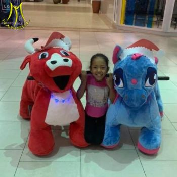 Hansel Plush Electric Ride on Animals for Outdoor Playground Condition New Model NO. HS68 Trademark Hansel Certification - Guangzhou Hansel Electronic Technology Co., Ltd. - China