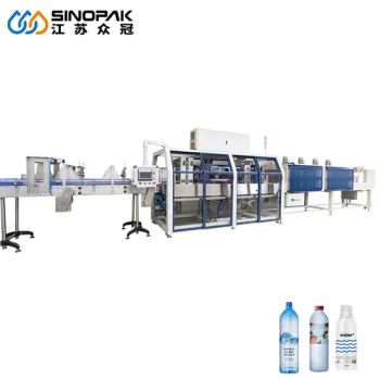 High Speed Linear Type Fully Automatic PE Film Shrink Wrap Packaging Machine Pet Water Bottles Cans Packaging Heat Shrink Tunnel Wrapping - Jiangsu Sinopak Tec Machinery Co, Ltd. - China