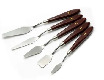 Oil Painting Scraper 5PCS/Set Gouache Paint Scraper Stainless Steel Scraper for Oil Painting Palette Knife - Shenzhen Mantimelong Crafts Co., Ltd. - China
