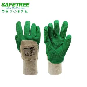 CE En388 2121X Cotton Latex Safety Gloves Construction Mining Garden Hand Protective Wear Resistant Durable Comfortable Work Gloves - Zhejiang Safetree Industry Tech Co., Ltd. - China