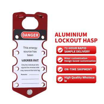 Heavy-Duty Aluminum Lockout Hasp with Custom Padlock Options Model NO. M-D24 Trademark QVAND Lock Hole Size 8mm Color - Zhejiang Quandun Imp & Exp Co., Ltd. - China